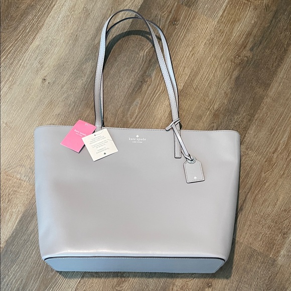 kate spade Handbags - NWT Kate Spade Gray Tote Bag